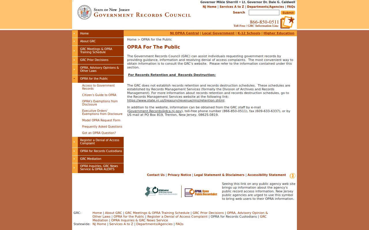 New Jersey public-record guidance for Somerset County sex offender registry records